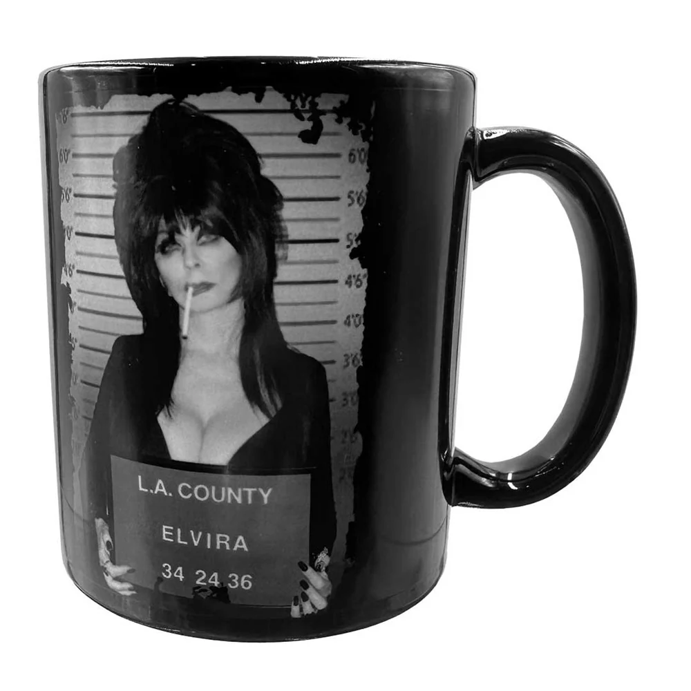 Elvira Mugshot Black Mug - Image 3