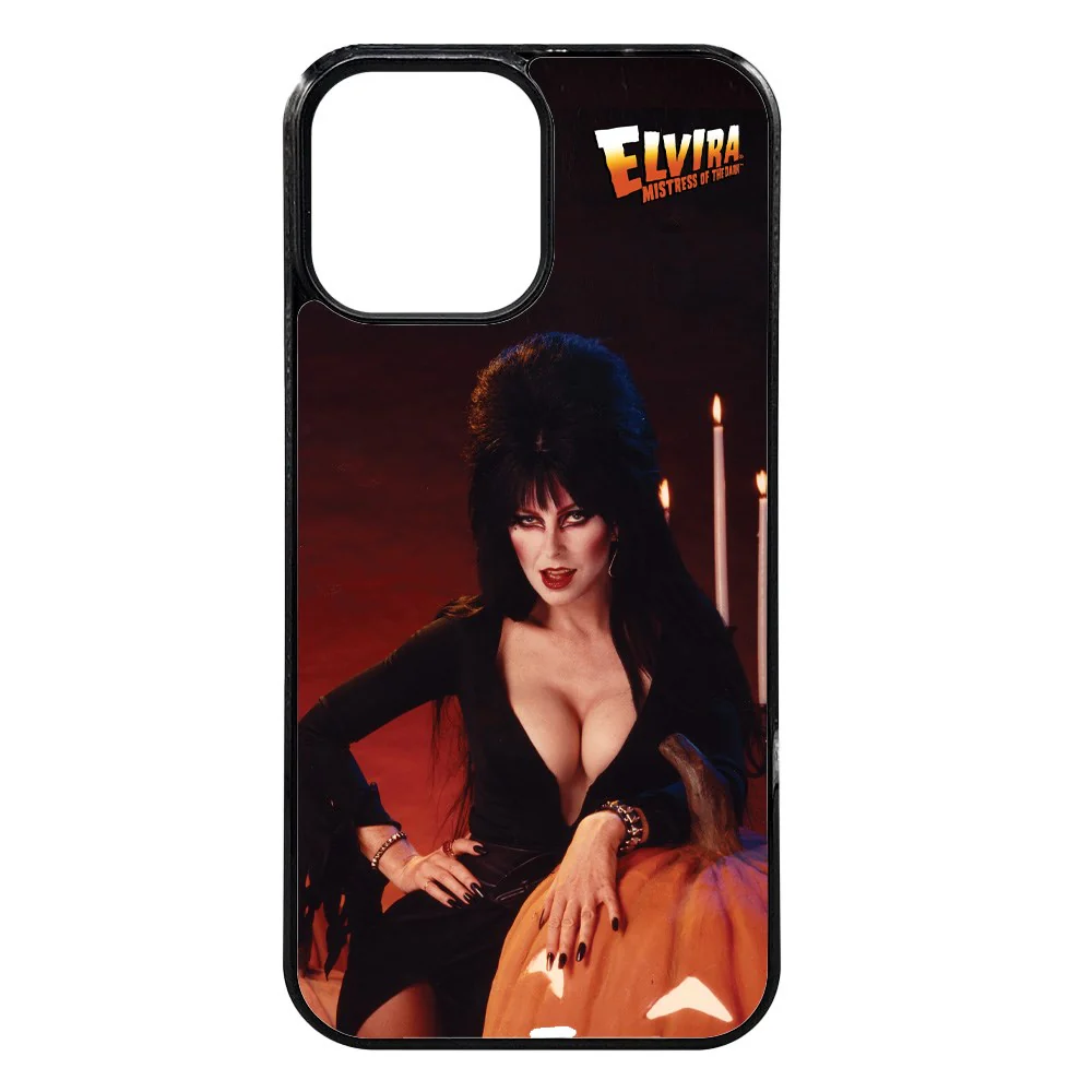 Elvira Pumpkin Iphone Black Rubber Case - Image 10
