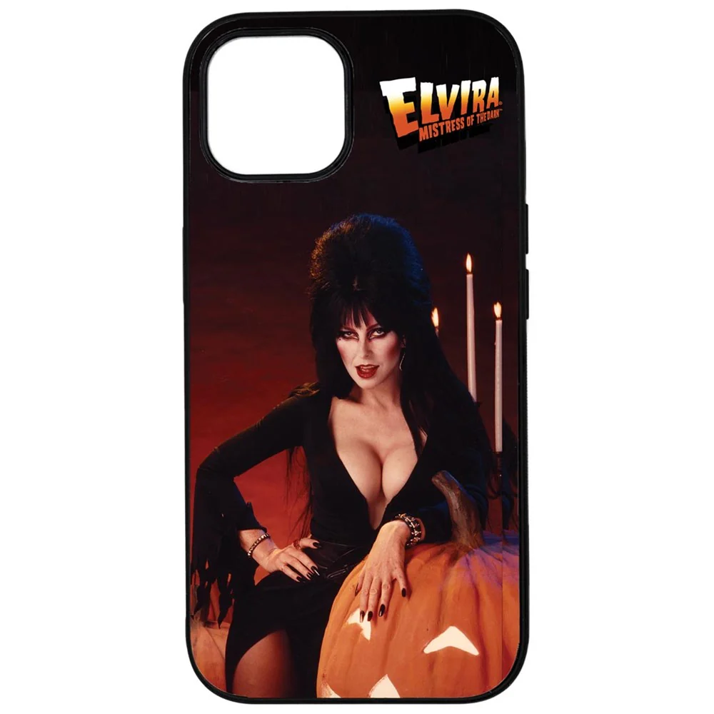 Elvira Pumpkin Iphone Black Rubber Case - Image 11
