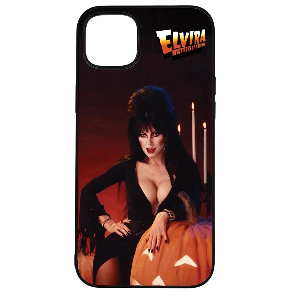 Elvira Pumpkin Iphone Black Rubber Case - Image 12