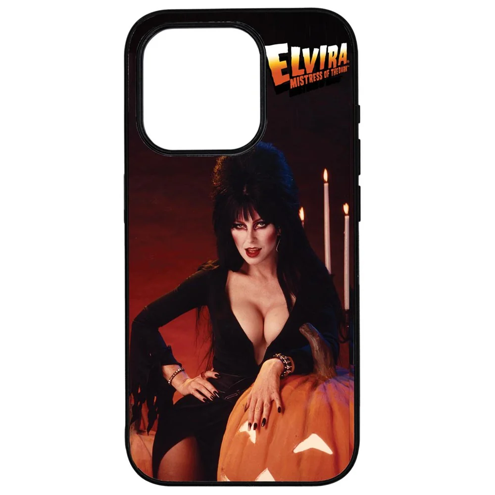 Elvira Pumpkin Iphone Black Rubber Case - Image 13