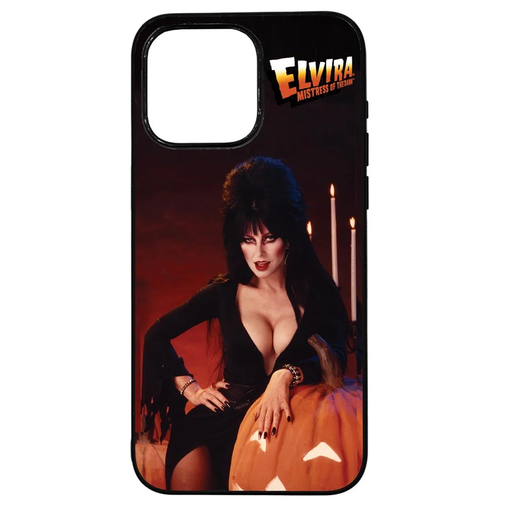 Elvira Pumpkin Iphone Black Rubber Case - Image 14