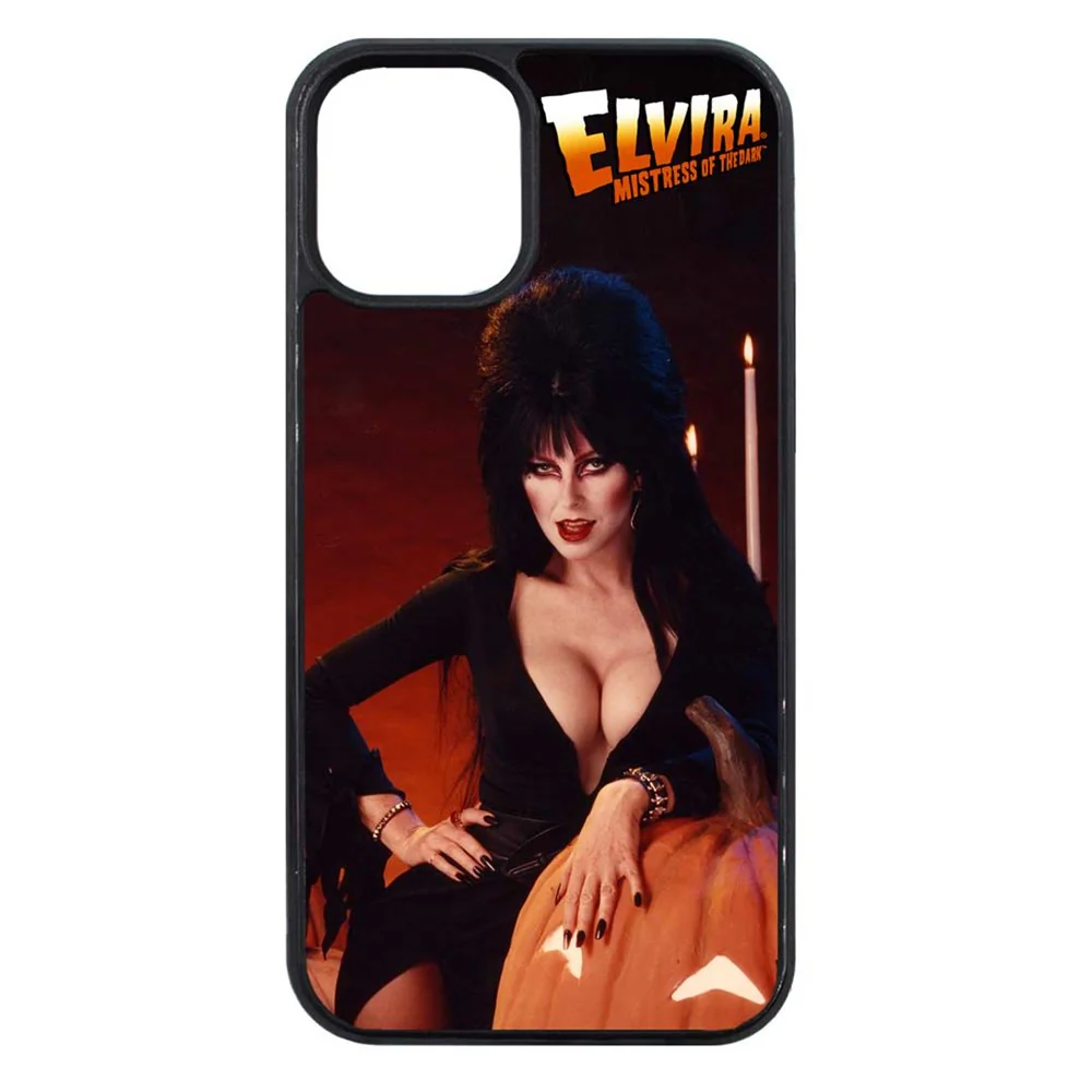Elvira Pumpkin Iphone Black Rubber Case - Image 8