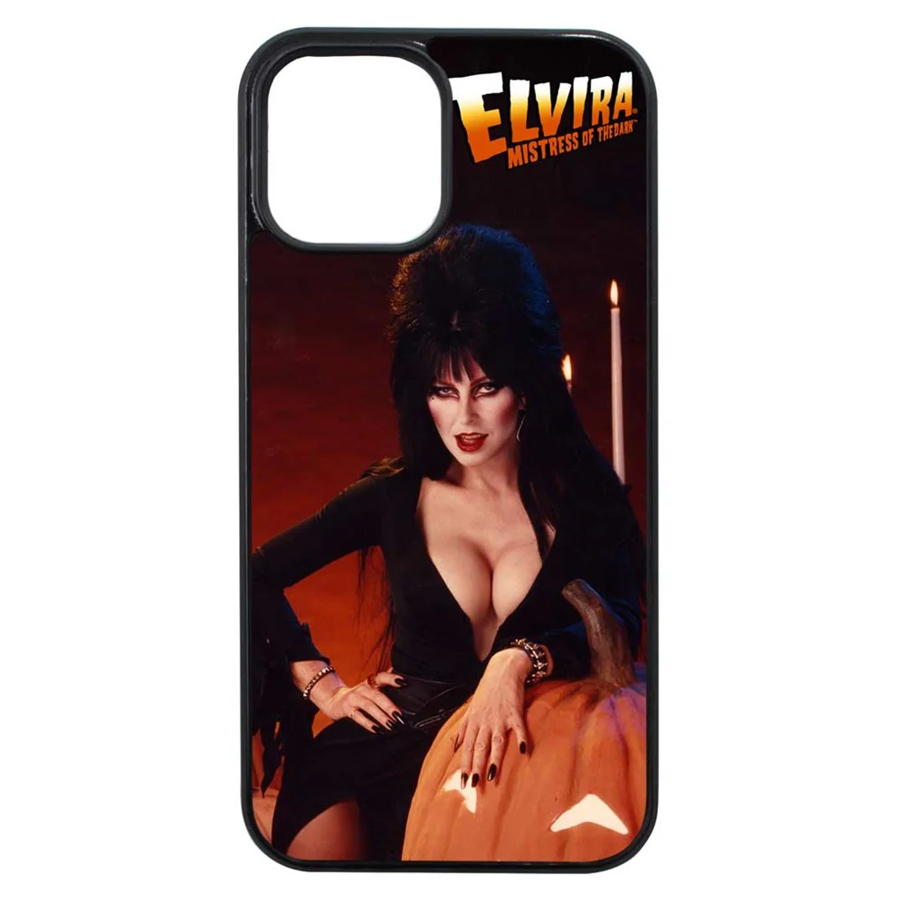 Elvira Pumpkin Iphone Black Rubber Case - Image 9