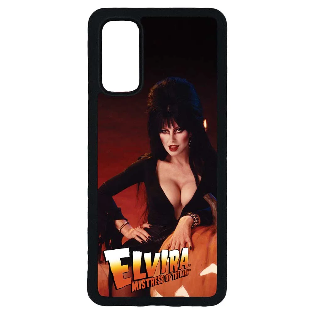 Elvira Pumpkin Samsung Black Rubber Phone Case - Image 3
