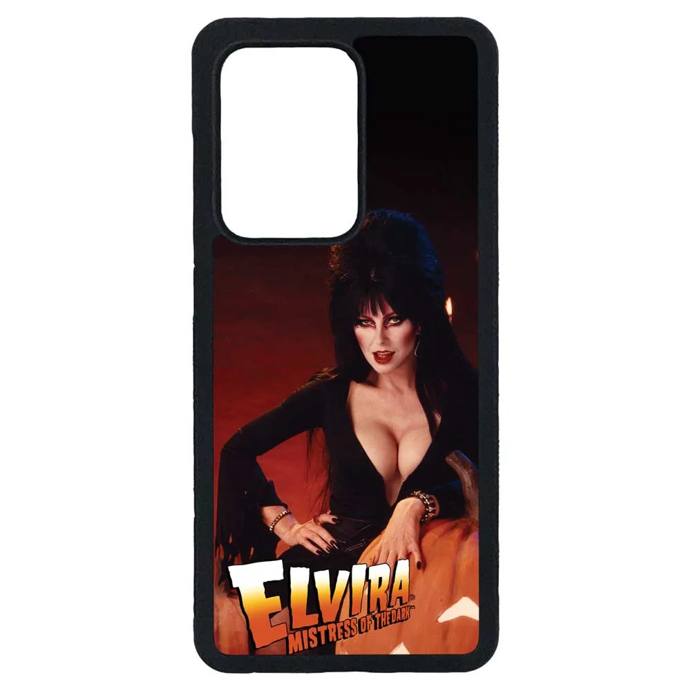 Elvira Pumpkin Samsung Black Rubber Phone Case - Image 5